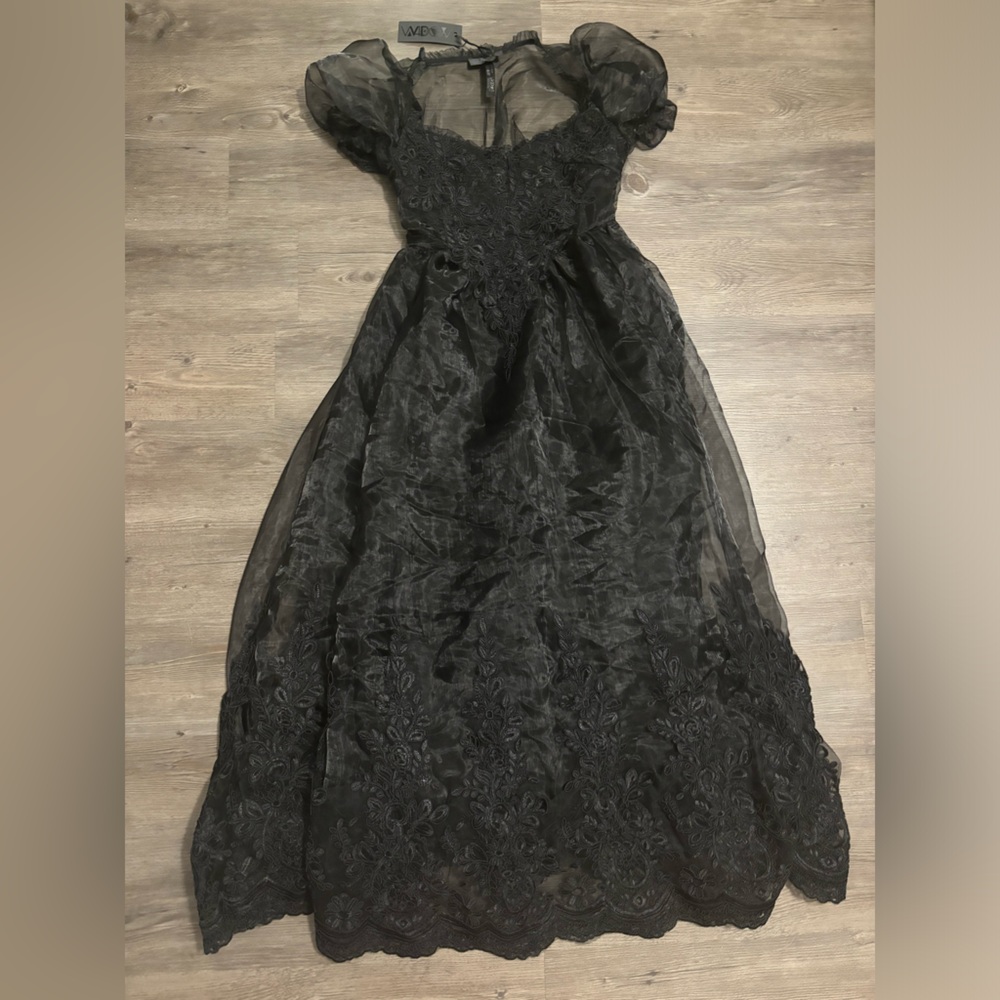 NWT Dolls Kill / Widow Sable Rose Sanctuary Maxi Dress